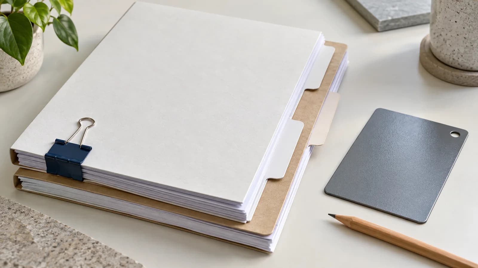 Illustrative documents and coating sample for a document request guide
